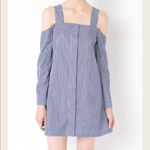 NWOT UO Six Crisp Days Striped button down dress